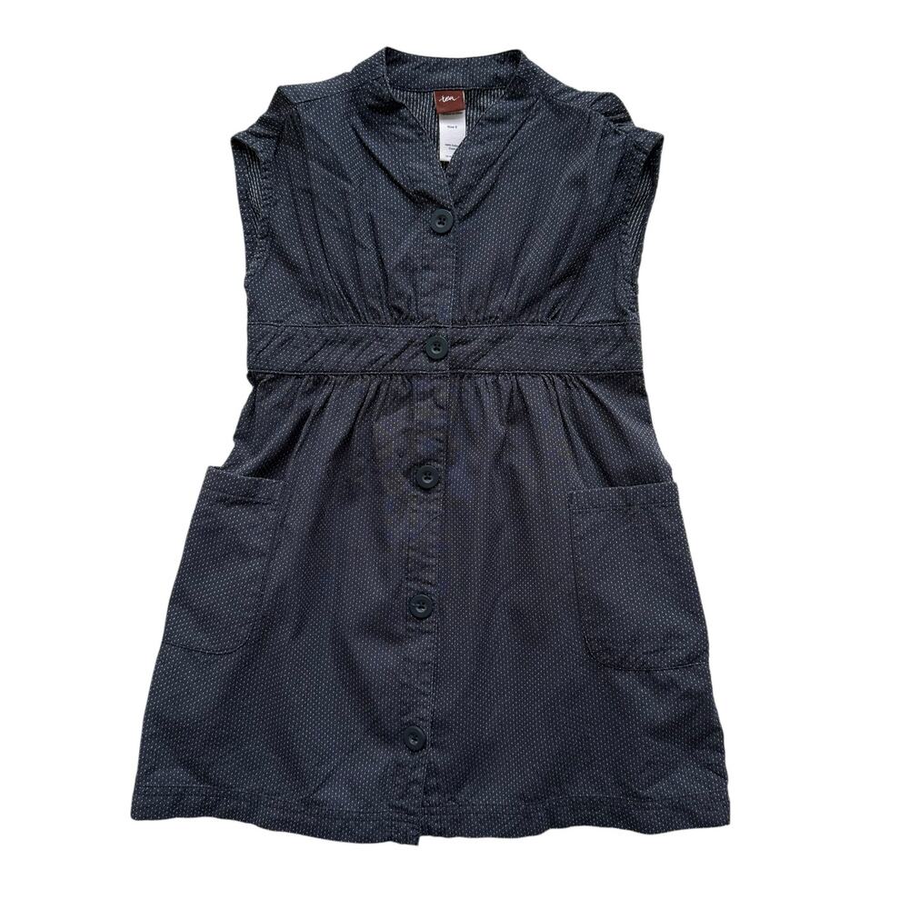 Tea Collection Germany Indigo Lübeck Dobby Dress Size 5